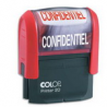 COLOP Timbre formule CONFIDENTIEL - Printer 20 L à encrage automatique Rouge. Dim.empreinte 14x38mm