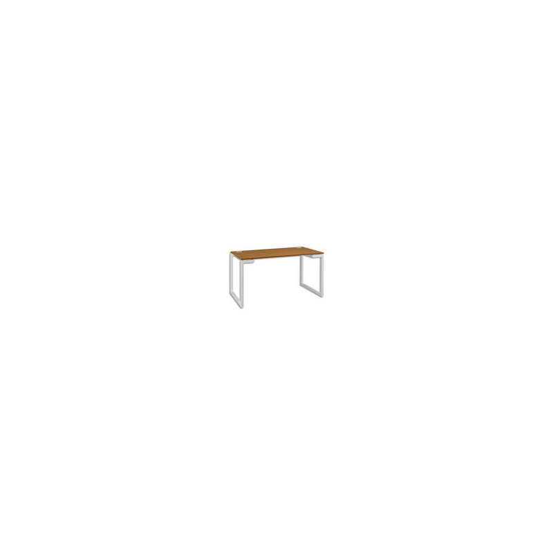 GAUTIER Table d'appoint CHENE, 2 passe-câbles sur plan bois, SUNDAY 120x73x60cm