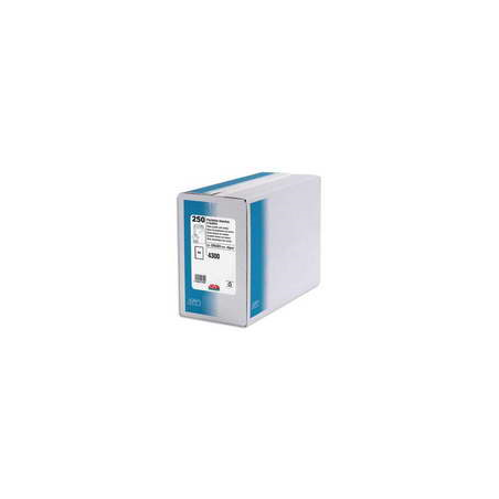 GPV Boîte de 250 pochettes auto-adhésives velin Blanc 90g format 229x324 C4 fenêtre 50x110