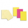 POST-IT Lot de 6 blocs repositionnables de 100 feuilles 102 x 152 mm néon assortis