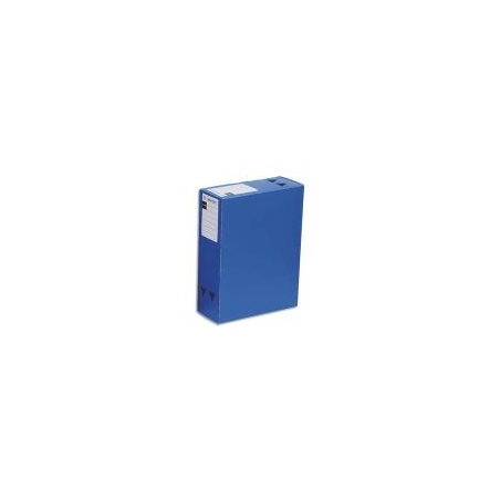 VIQUEL Boîte de classement MAXIDOC, en polypropylène 12/10ème, dos de 12cm, coloris Bleu opaque