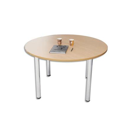 SODEMATUB Table ronde diamètre 120 cm 4 pieds alu