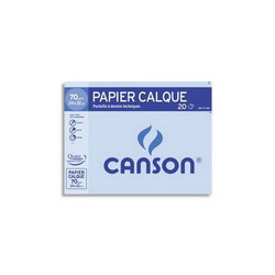 CANSON Pochette de 10 feuilles papier calque satin 70g A3 Ref-17151