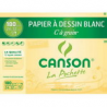 CANSON Pochette de 12 feuilles 24x32cm papier dessin Blanc C A GRAIN 180g