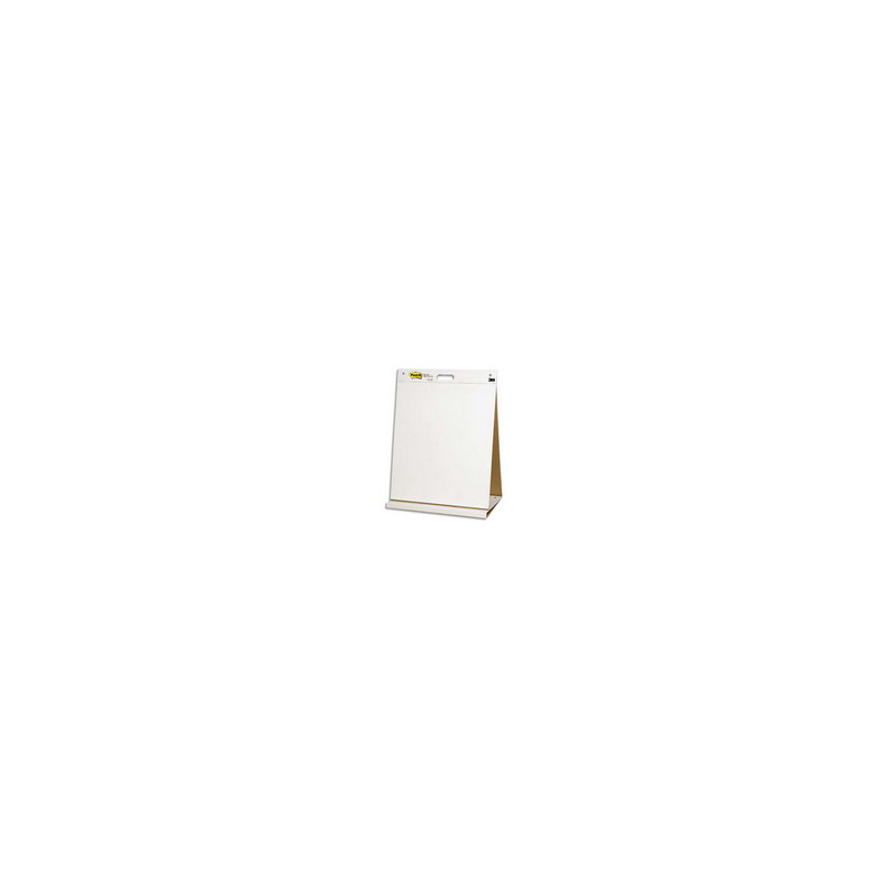 POST-IT Bloc de 20 feuilles auto-adhésives Blanches avec chevalet intégré (Table Top) 50,8 x 58,4 cm