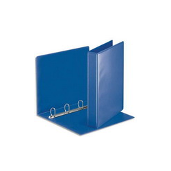 ESSELTE Classeur à couverture personnalisable sur deux faces en PVC Bleu – dos de 5 cm