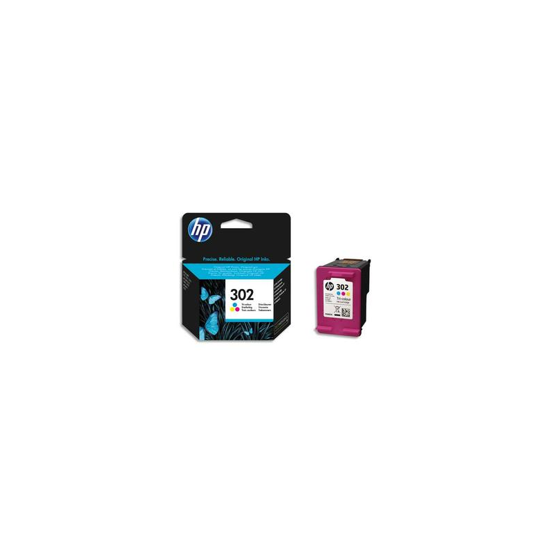 HP Pack de 3 cartouches Jet d'encre couleur 302XL F6U67AE