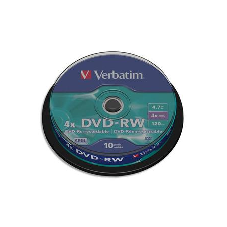 VERBATIM Tour de 10 DVD-RW 4.7GB 4x