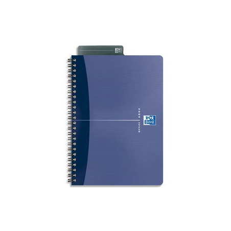 OXFORD Cahier spiralé ESSENTIAL 21x29,7 100 pages ligné 7mm. Couverture carte souple assortie