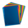 ELBA Intercalaire SCHOOL LIFE 12 touches polypropylène translucide A4 maxi, coloris assortis