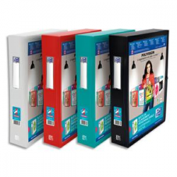 ELBA Boîte de classement POLYVISION en polypro, format 24x32cm, dos de 60mm, coloris opaque assortis