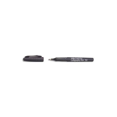 ARTLINE Stylo calligraphie pointe fibre 2mm. Coloris Noir