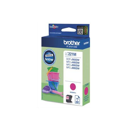 BROTHER Cartouche Jet d'encre Magenta LC221M
