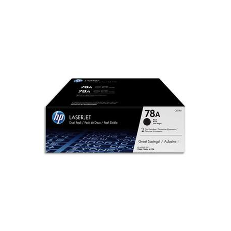 HP Pack de 2 cartouches Laser Noir CE278AD