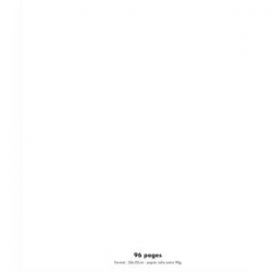 NEUTRE Cahier piqûre 96 pages Seyès 24x32 Couverture polypro incolore