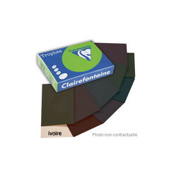 CLAIREFONTAINE Ramette de 500 feuilles papier couleur TROPHEE 80 grammes format A3 Ivoire 1252