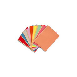 EXACOMPTA Paquet de 25 chemises à dos toilé, carte 320 grammes, dos 3cm, 24x32cm, coloris Rose