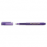 FABER CASTELL Feutre BROADPEN 1554 pointe large 0,8 mm, corps transparent, Violet indélébile