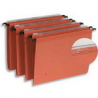Boîte de 25 dossiers suspendus TIROIR en kraft 210g. Fond 15mm, volet agrafage. Orange.