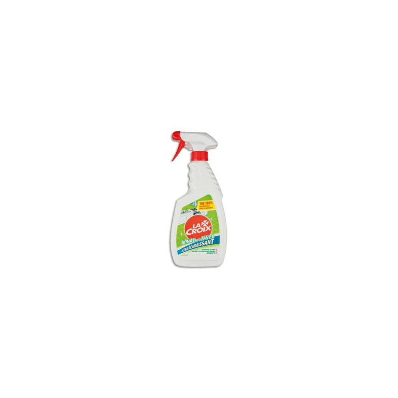 LA CROIX Spray 500 ml Javel ultra dégraissante Bactéricide Fongicide