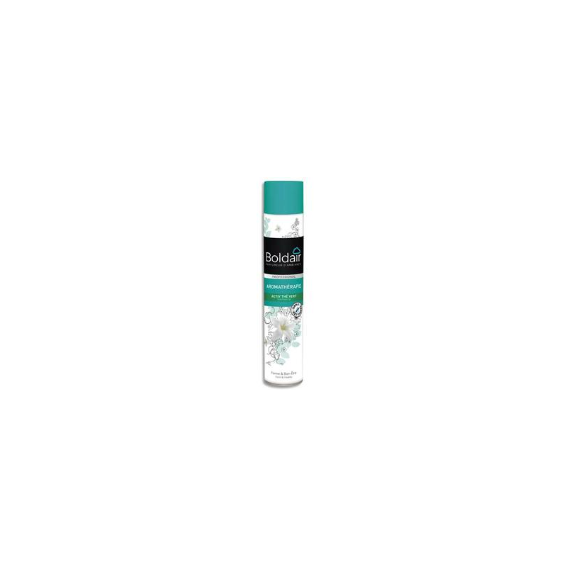 BOLDAIR Désodorisant d’atmosphère Activ 500 ml parfum Activ Thé Vert forme et bien-être aromathérapie Pro
