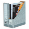 BANKERS BOX Porte-revues dos 8 cm pour format A4, carton recyclé Gris/Blanc