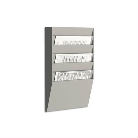 PAPERFLOW trieur horizontal 6 cases A4, coloris Gris - Dimensions L31,1 x H50,2 x P7,9 cm