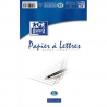 OXFORD Bloc correspondance de 50 feuilles 80 grammes format 148x210 mm ligné