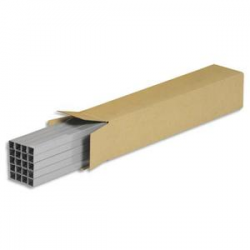 Caisse longue en carton brun simple cannelure - Dimensions : L60 x H10 x P10 cm