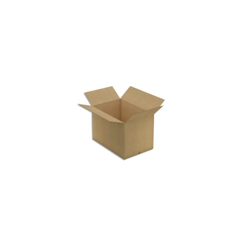 Caisse en carton brun double cannelure - Dimensions : L118 x H80 x P78 cm