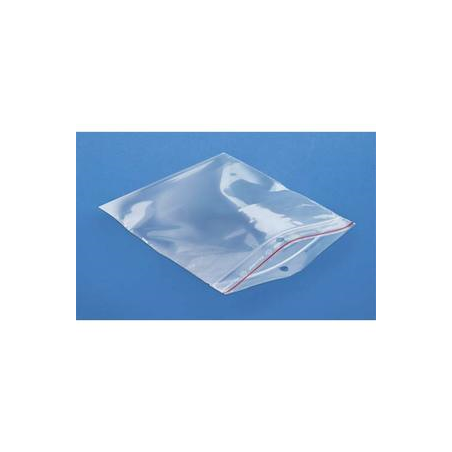 Boîte de 1000 sachets plastique à fermeture zip transparent 60 microns - H40 cm ouverture 30 cm