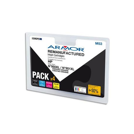 ARMOR Pack Jet d'encre compatible HP CN045AE BCMY B10312R1