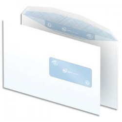 Boîte de 500 enveloppes Blanches gommées 80g mise sous pli automatique C5 162x229 fenêtre 45x100