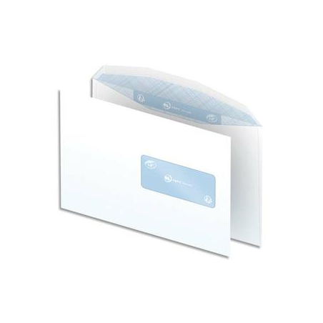 Boîte de 500 enveloppes Blanches gommées 80g mise sous pli automatique C5 162x229 fenêtre 45x100