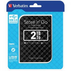 VERBATIM Disque dur 2,5 USB 3.0 Store’N’Go Style 2To Noir 53195