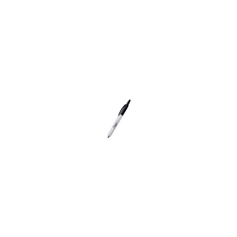 SHARPIE Marqueur permanent pointe ogive rétractable Noir de Papermate S0437020