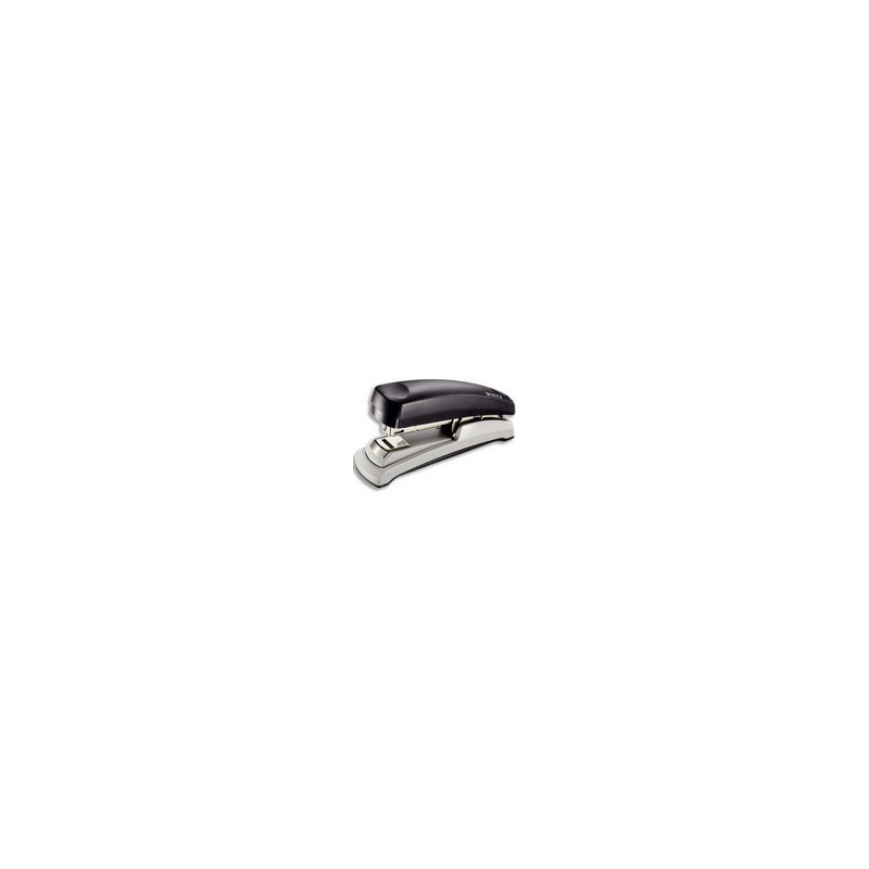 LEITZ Agrafeuse socle flat clinch Noire, capacité 40 feuilles pour agrafes 24/6 et 26/6