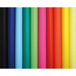 CLAIREFONTAINE Rouleau de 10 feuilles affiche couleur 75g 60x80 cm couleurs assorties