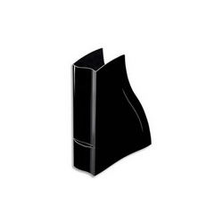 CEP Porte-revues Ellypse en polystyrène - Dimensions : H32,5 x P27,8 cm, Dos 8,3 cm Noir