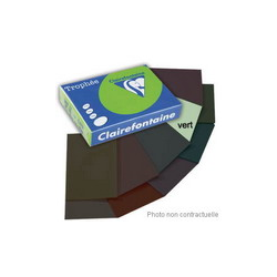 CLAIREFONTAINE Ramette de 250 feuilles papier couleur TROPHEE 160 grammes format A4 Vert 2635