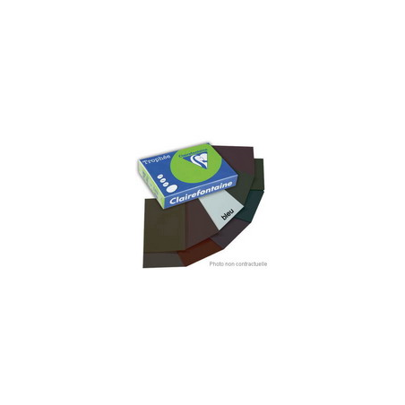 CLAIREFONTAINE Ramette de 250 feuilles papier couleur TROPHEE 160 grammes format A4 Bleu 2633