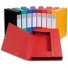 EXACOMPTA Boîte de classement dos 4 cm, en carte lustrée 7/10e coloris Rouge
