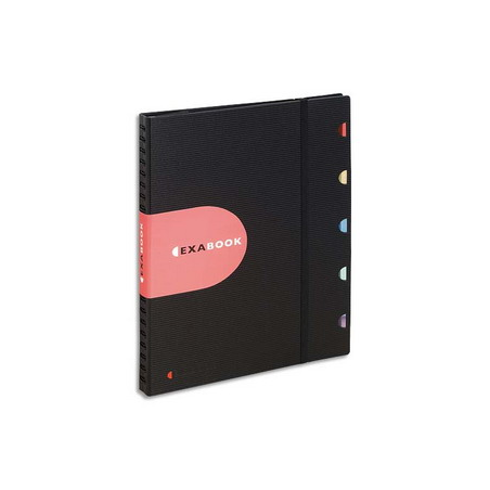 RHODIA Cahier rechargeable EXABOOK spirale 160 pages 90g 5x5 22,5x29,7cm Couverture polypro Noire