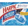 HARPIC Boîte de 2 Blocs pour cuvettes, colore l'eau en Bleu, action anti-tartre, fraîcheur marine