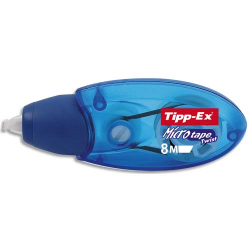 TIPP-EX Roller de correction MicroTape Twist 5 mmx8 mètres avec capuchon de protection rotatif