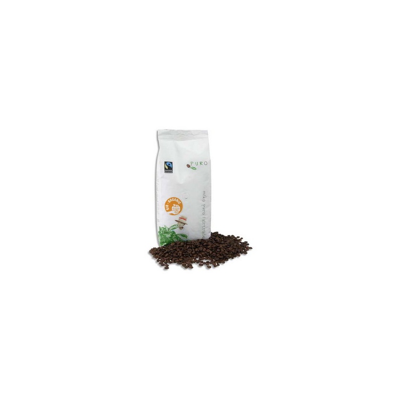 PURO Paquet de 250g de café Bio moulu 100M arabica, origine agriculture biologique