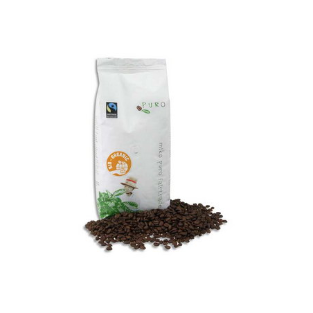 PURO Paquet de 250g de café Bio moulu 100M arabica, origine agriculture biologique