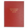 LE DAUPHIN Piqûre pour enregistrement du courrier arrivée 80 pages couverture Rouge en 24x32cm
