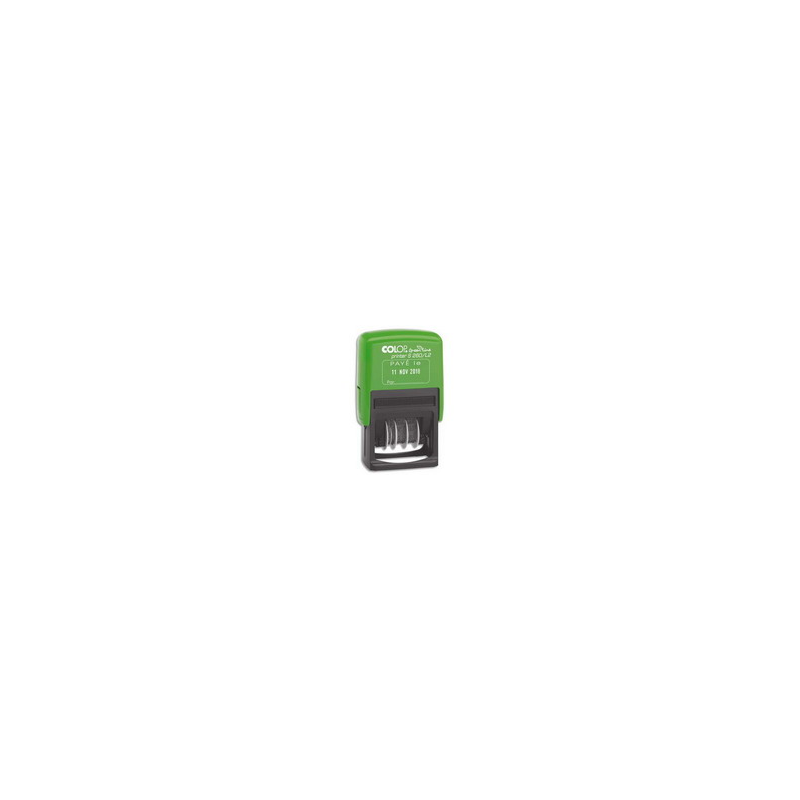 COLOP Dateur formule bicolore PAYE LE - Printer S 260 L2 GreenLine. Encr.auto. Dim.empreinte 24x45mm
