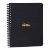 RHODIA Répertoire AdressBook A5 PP Noir, 160 pages non perforées.